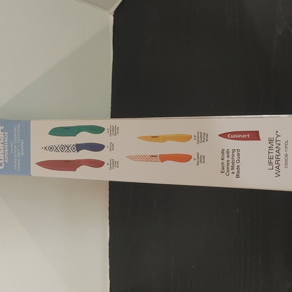 Cuisinart Advantage 11-PC NonsTick Coated Knife Set + 1 Cutting Board - Picture 2 of 3